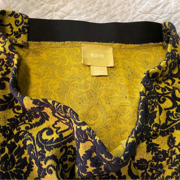 Navy and yellow skirt (M) from Maeve (Anthropologie) - Picture 2 of 3
